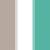 Beige/White/Mint
